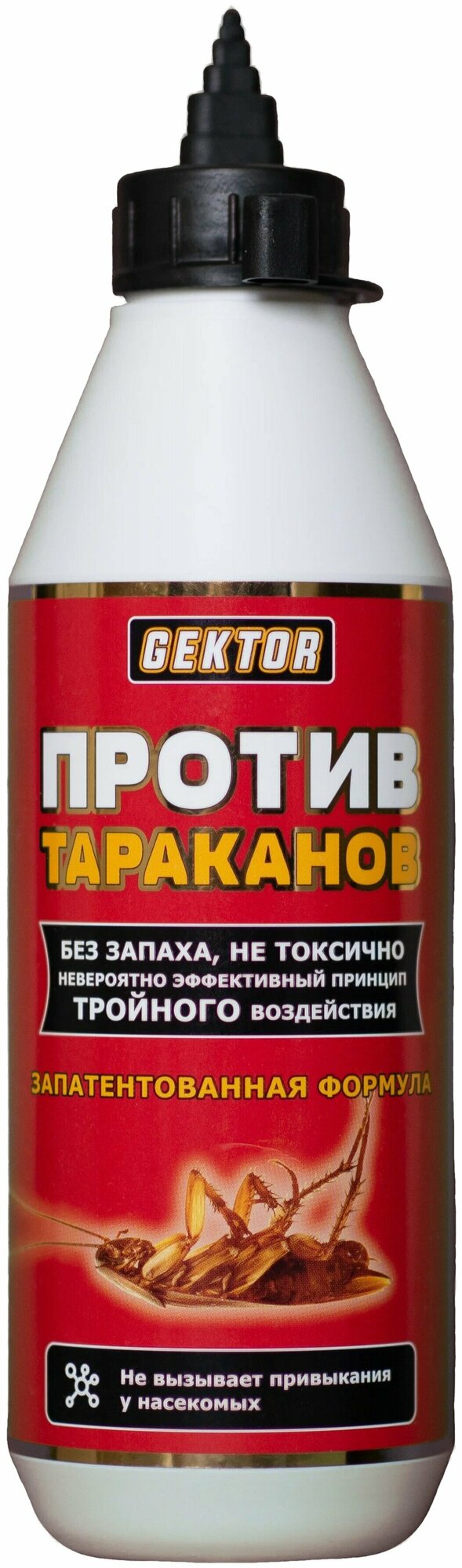 Порошок GEKTOR против тараканов  150 г  500 мл  15 ночей  белый