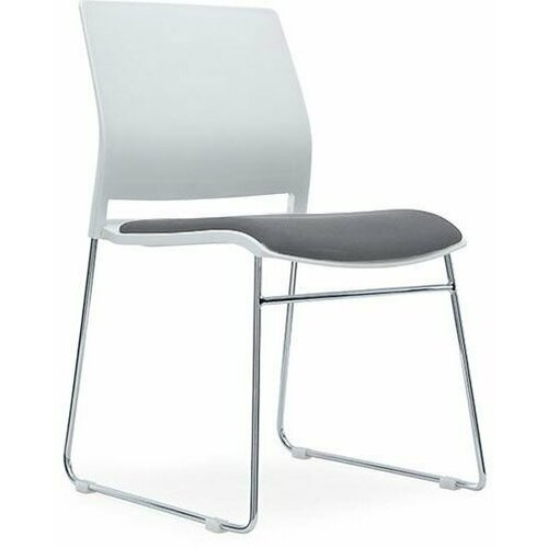 Стул модер Миро С, на полозьях, ткань, серый [46878]