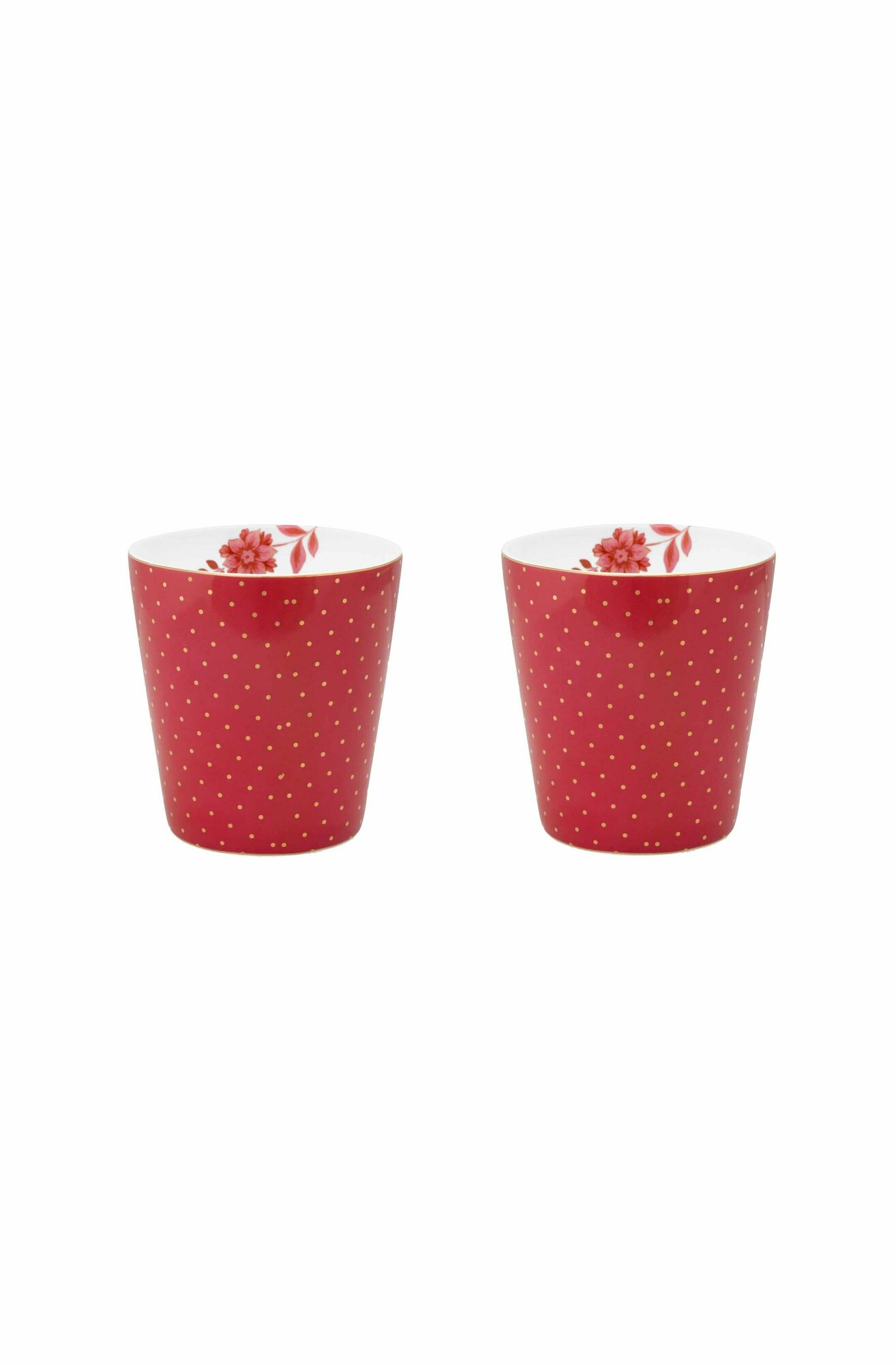 Набор из 2-х стаканов Pip Studio Royal Dots Dark Pink, WW.51.002.384, 230 мл