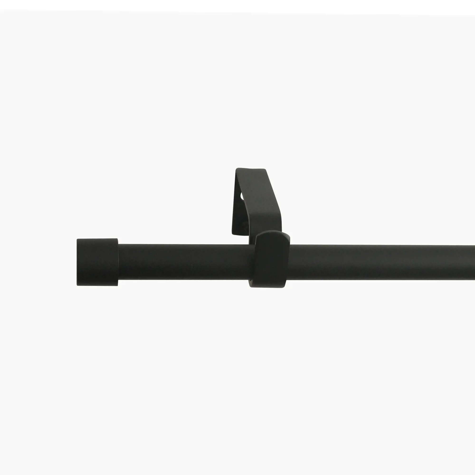 фото Карниз однорядный Цилиндр 120-210 см металл цвет черный