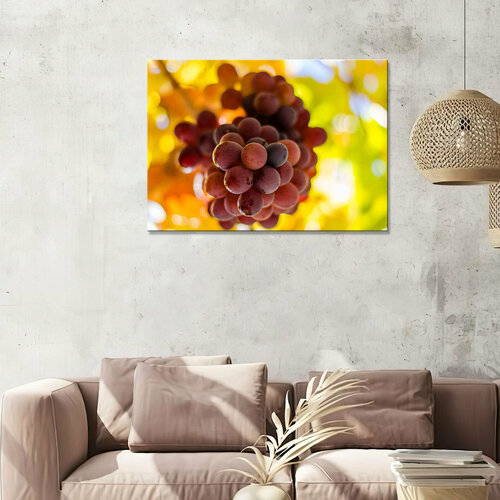 Картина/Картина на холсте для интерьера/Картина на стену/Картина для кухни/ - спелый виноград 40х60