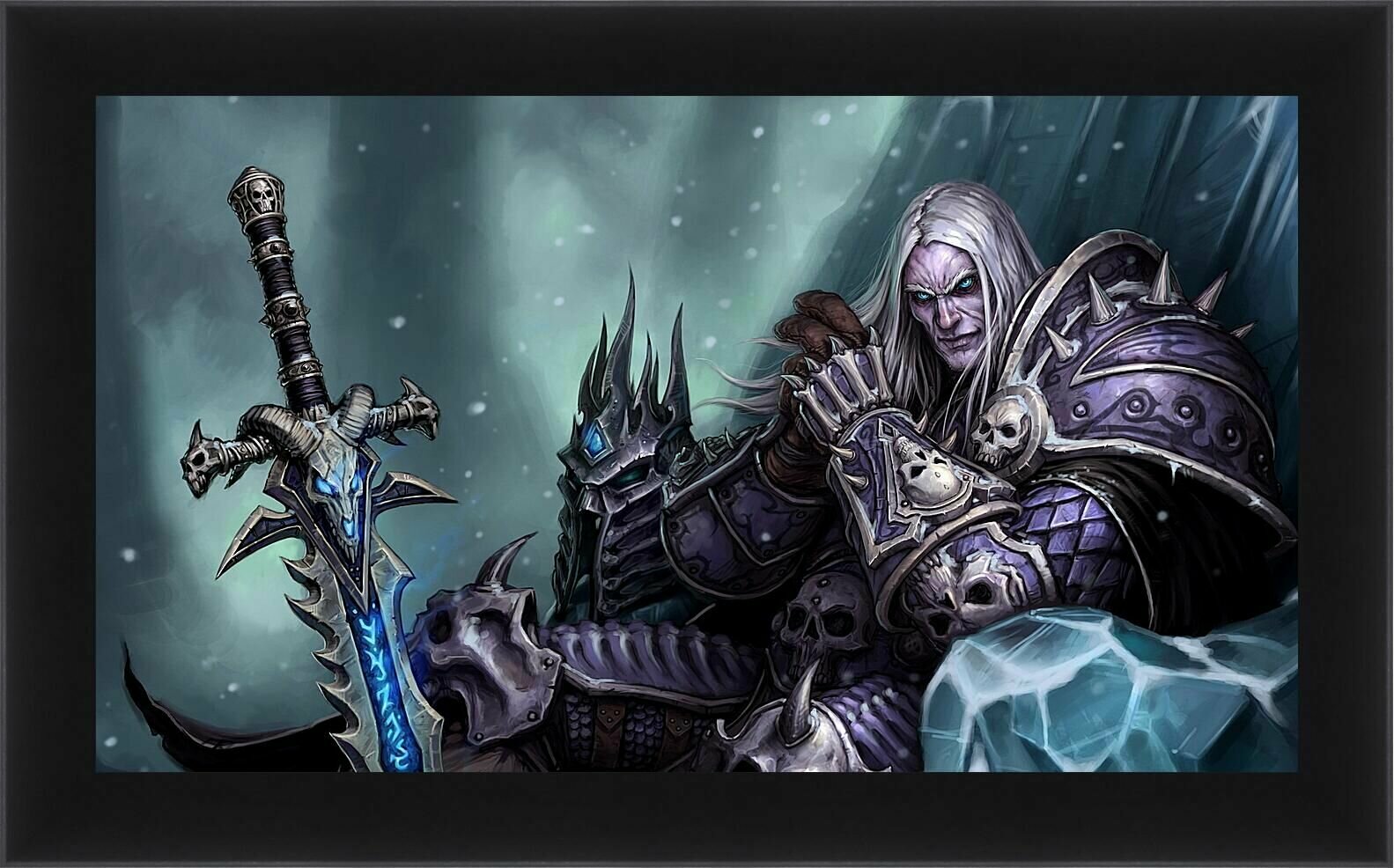 Плакат, постер на бумаге the lich king, world of warcraft wrath of the lich king, world of warcraft. Размер 21 х 30 см