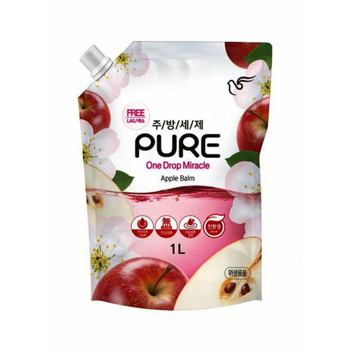 Гель для мытья посуды PIGEON Pure Apple Balm 1 л