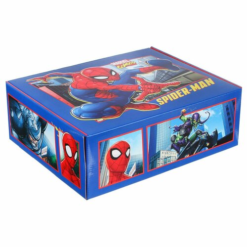 Складная коробка с игрой 28х21х9 см, Человек-паук