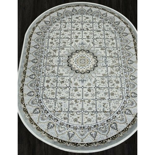 Ковер O1462 - 096 GREY - Овал - коллекция MIRAY 200x290 17251₽