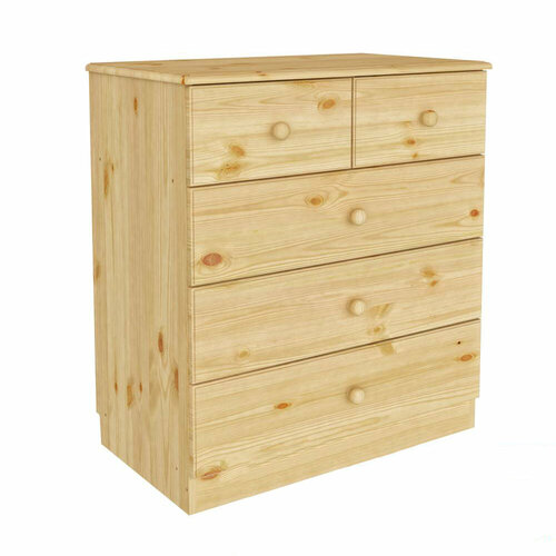 Комод 5 ящиков сосна бесцветный акриловый лак 26516₽