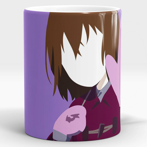 Кружка для чая и кофе с принтом Город в котором меня нет аниме