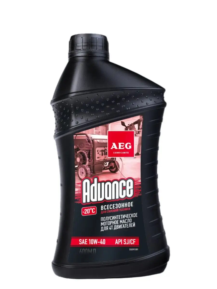 AEG Advance 10W40 SJ/CF 600 мл AEG Lubricants 33291