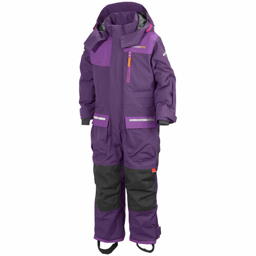 фото Комбинезон демисезон/зима, для девочек, размер 80, фиолетовый  didrikcsons
