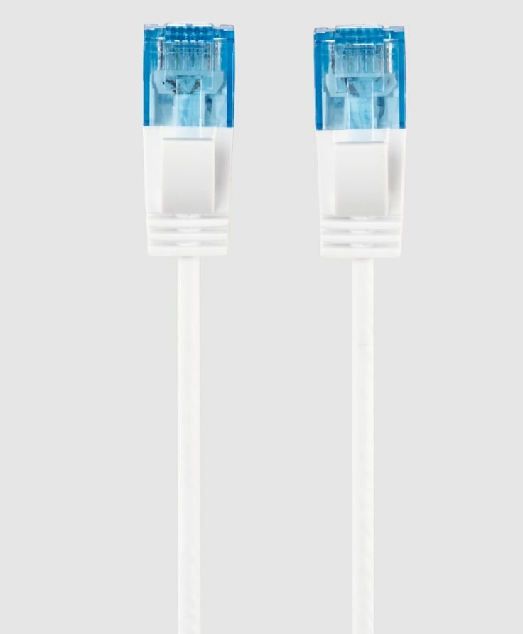 Патч-корд Hama Slim-Flexible UTP 4 пары cat6 1.5м белый RJ-45 (m)-RJ-45 (m)