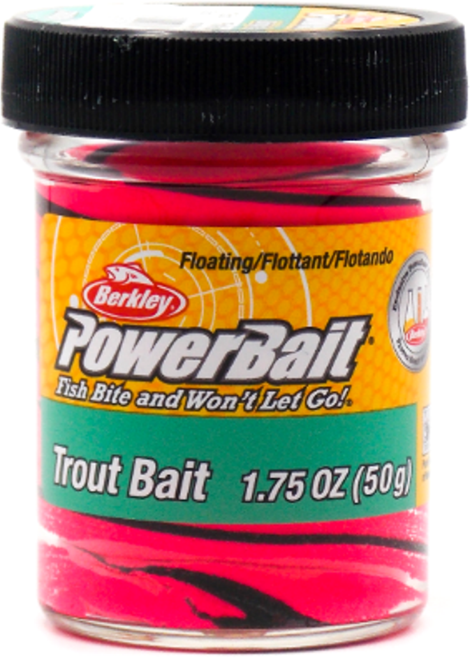 Паста форелевая Berkley PowerBait® Trout Bait Swirls Pink Panda/ Розовая панда 50gr