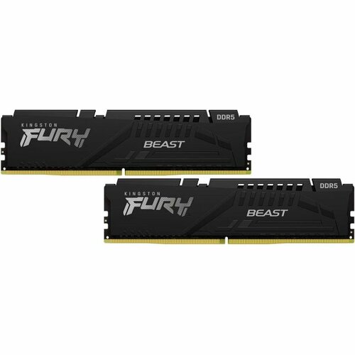 Оперативная память Kingston 32GB FURY Beast DDR5-5200 KIT2 KF552C40BBK2-32 1322200₽