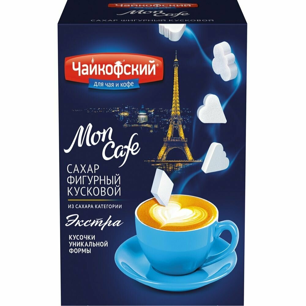 Чайкофский Mon cafe сахар фигурный кусковой, 500 г * 5 шт.