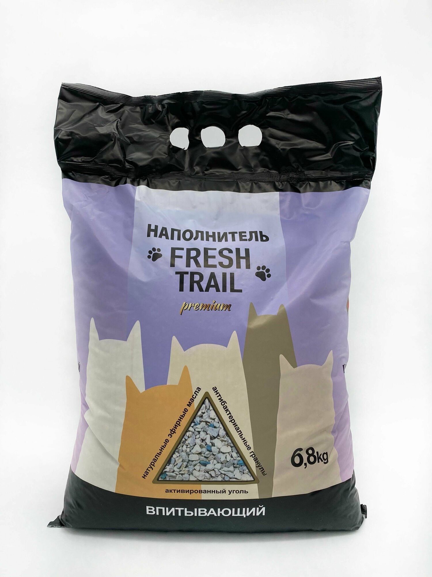 FRESH TRAIL PREMIUM наполнитель для кошачьего туалета (аналог Fresh Step) 3.4 кг