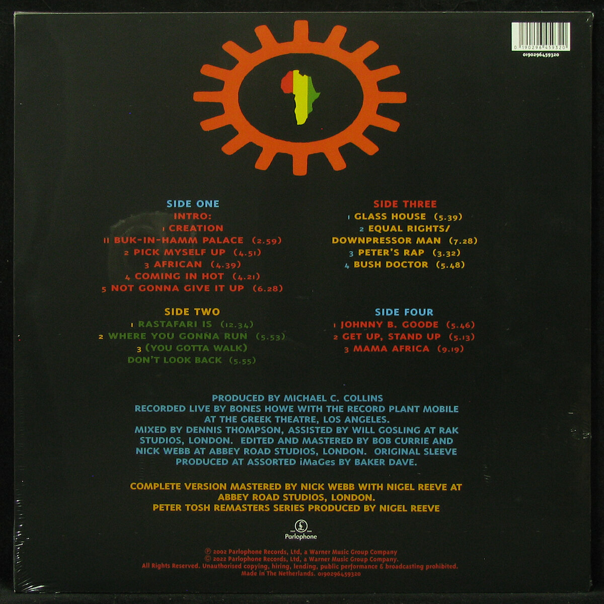 Виниловая пластинка Parlophone Peter Tosh – Complete Captured Live (2LP, coloured vinyl)