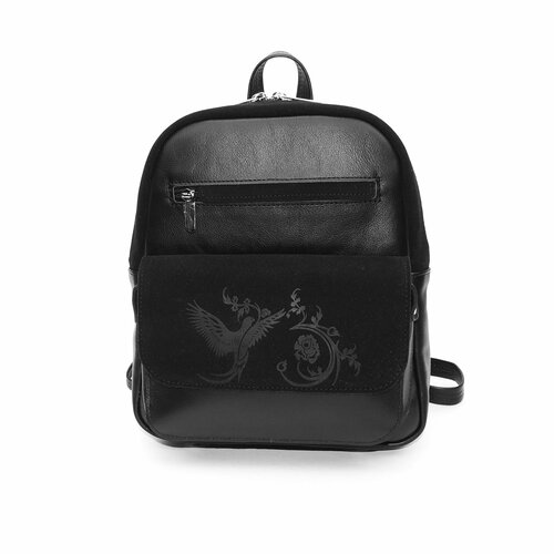 фото Рюкзак kalinovskaya, фактура бархатистая, гладкая, черный