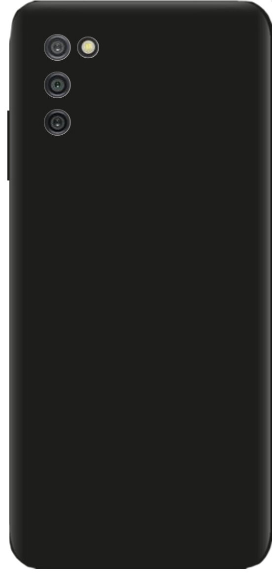 Защитный силиконовый чехол накладка для смартфона Samsung Galaxy A03S / Противоударный чехол с защитой камеры на телефон Самсунг Галакси А03С / Черный