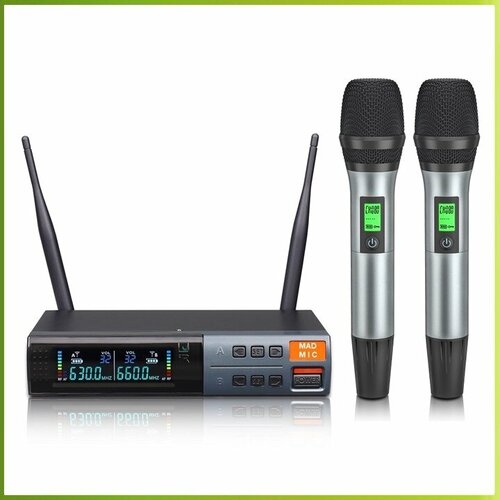 Madmic URX9900SC - профессиональная вокальная беспроводная радиосистема, UHF