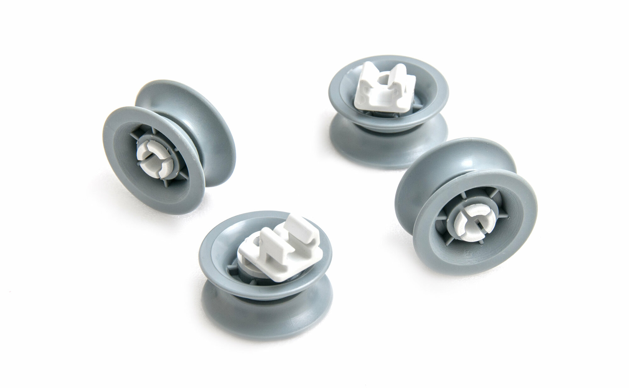 фото Ролики верхней корзины для посудомоечной машины Bosch 00611666 (4шт/комплект)