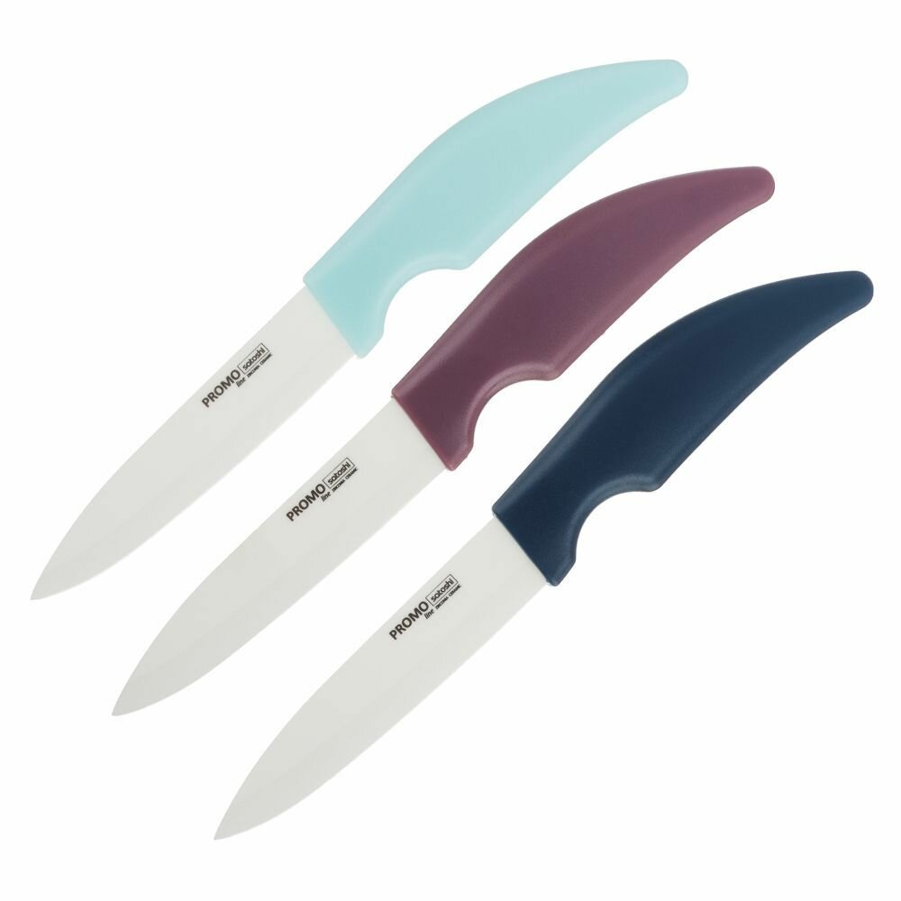 Нож кухонный 10см SATOSHI Promo (керамика) (цвет в ассортименте, цена за 1 шт.)