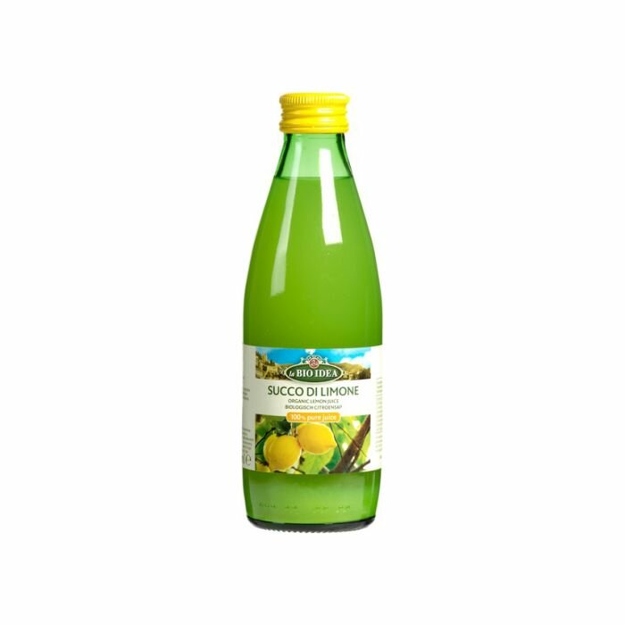 Сок лимонный прямого отжима био La Bio Idea Италия стекло 2х250мл - фотография № 3