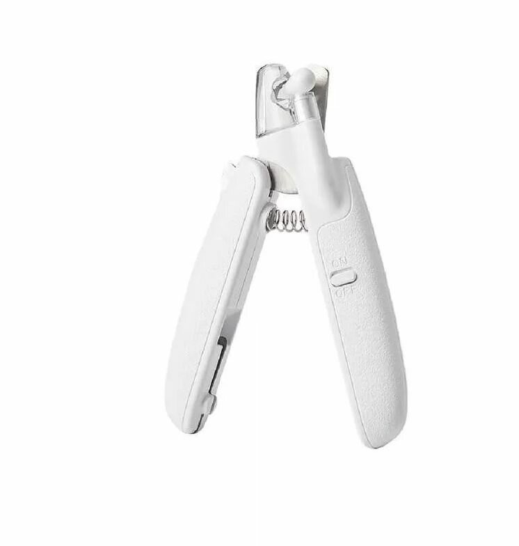 фото Когтерезка гриндер кусачки для когтей животных Petkit LED Nail Scissors 2в1 белый