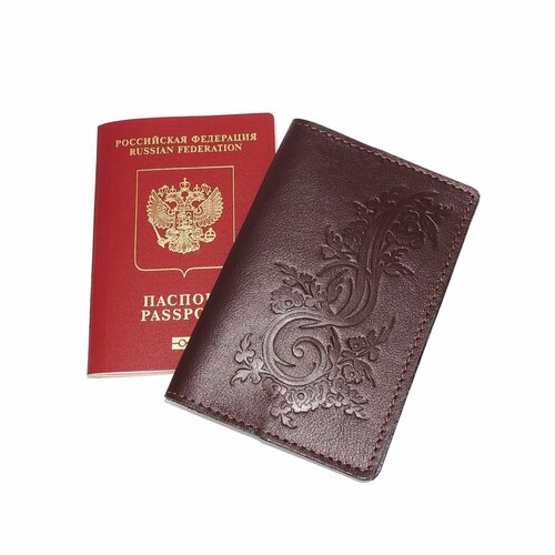 Обложка для паспорта Kalinovskaya От-68, бордовый