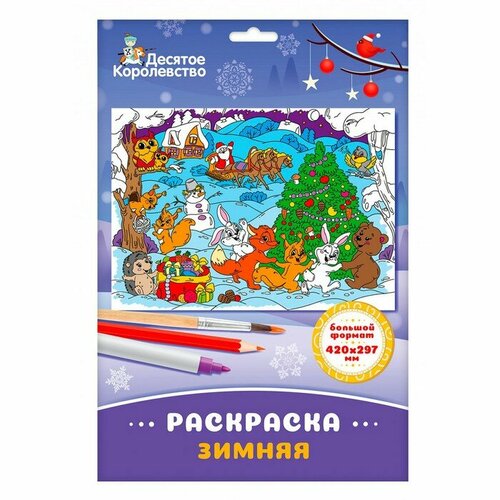 Раскраска Зимняя (формат А3)