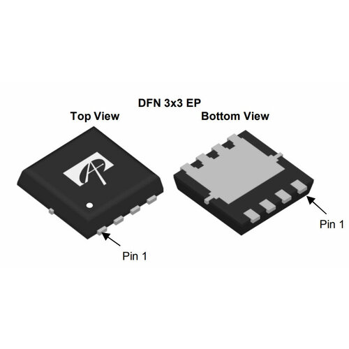 Микросхема AON7380 N-Channel MOSFET 30V 24A DFN3x3EP 10 шт irl2703 irl2703pbf n channel power полевой эффект mosfet 24a30v to 220