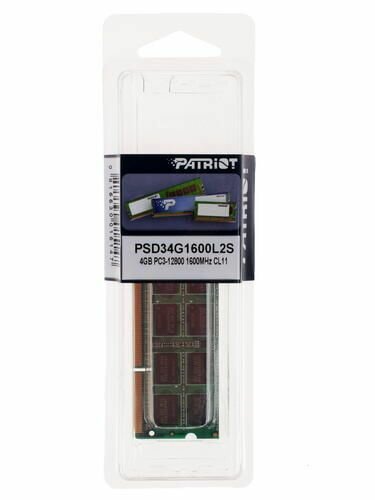 PATRIOT DDR3 SO PSD34G1600L2S 4GB - фото №15