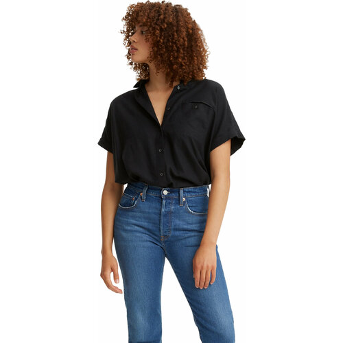 chiffon women shirt spring printing top women camisas mujer button up shirt lomg sleeve blusas mujer de moda verano elegantes Рубашка Levi's, размер XXS, черный