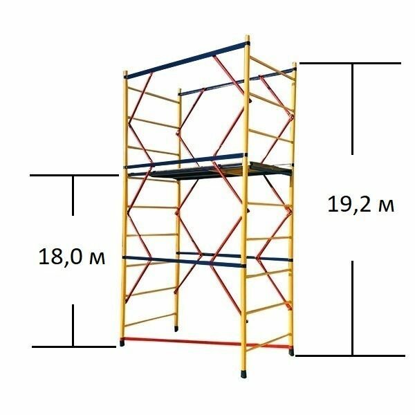 Вышка-тура ВСП - 250/1,6х1,6 Высота - 19.2 м эконом