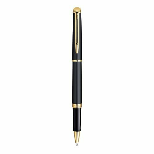 Ручка роллер Waterman Hemisphere (CWS0920750) Matte Black GT F чернила черн. подар. кор.