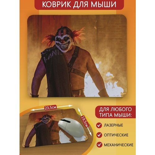 Коврик для мыши с принтом сериал Скрежет металла (twisted metal, сладкоежка) - 2759 чехол накладка krutoff soft case скрежет металла twisted metal сладкоежка для honor 10 lite черный