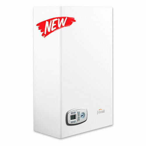 Котел газовый двухконтурный Ferroli Vitatech D F 24 24 кВт Двухконтурный турбированный 52000₽