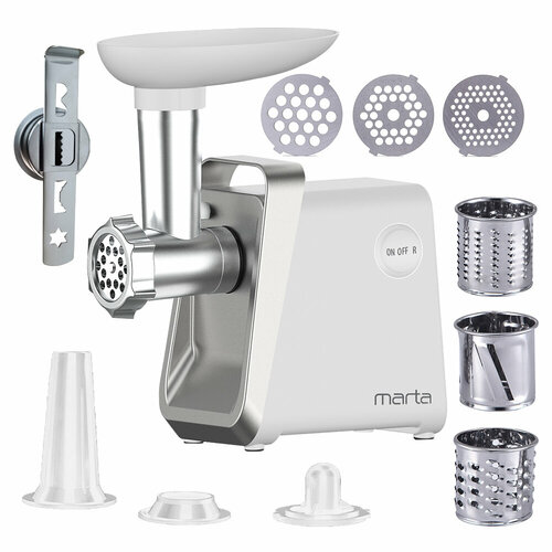 Мясорубка MARTA MT-MG2028C белыйхром 387700₽