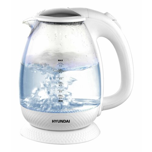 Чайник электрический Hyundai HYK-G3805 чайник электрический hyundai hyk g3805 2200вт белый и прозрачный