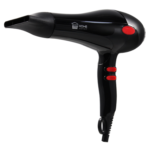Фен для волос Хоум Элемент HE-HD320 с защитой от перегрева черный 3 температурных режима 2 режима мощности 1 насадка 2000Вт шнур 15м 148800₽