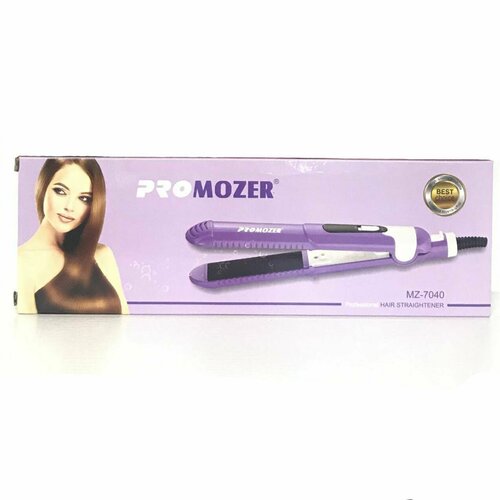Выпрямитель для волос ProMozer MZ-7040, сиреневый цвет, 1 шт