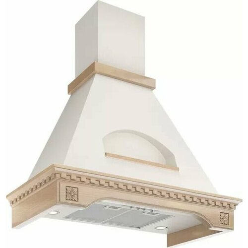 Вытяжка каминная купольная ELIKOR бельведер флореале 60П-650-П3Д бежевыйдуб неокрашенный 2010000₽