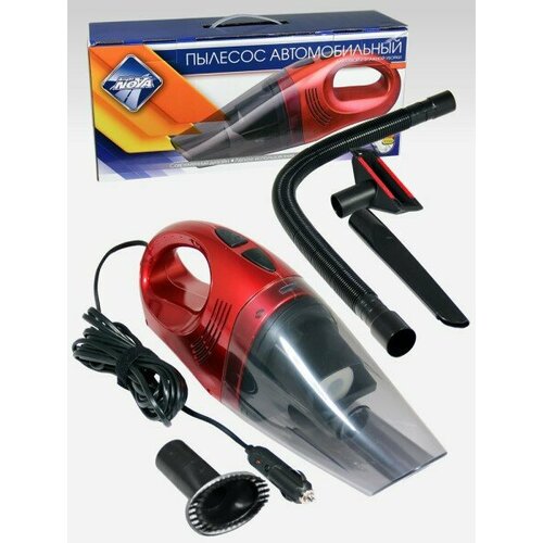 Пылесос авто для сухойвлажной уборки 100Вт 12В красный 613100₽