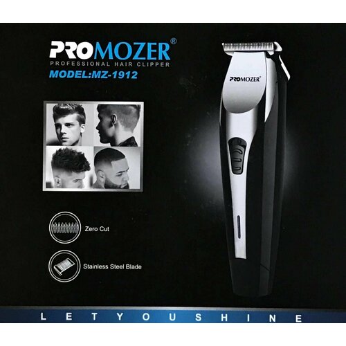 Машинка для стрижки волос ProMozer MZ-1912 черная 1 шт 277900₽