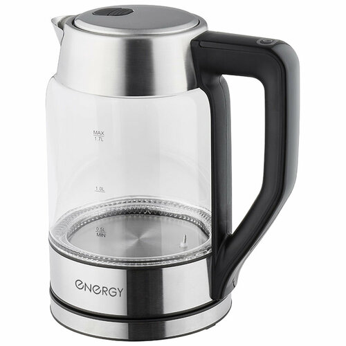 Чайник ENERGY E-207T 17 л стекло пластик цвет черный 164147 262900₽