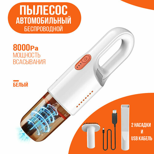 157 Пылесос автомобильный беспроводной 8000Pa Белый 133500₽