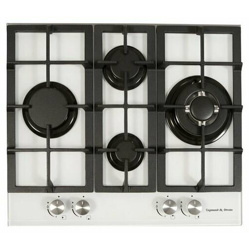 Встраиваемая панель газовая ZigmundShtain M 256 W бел стеклокерамика 4 конф чугун решеткиКитай 2499000₽