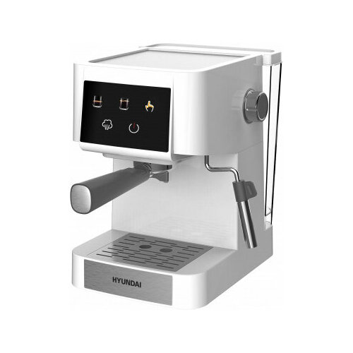 Кофеварка рожковая Hyundai HEM-3203 1000Вт белыйсеребристый 12371₽