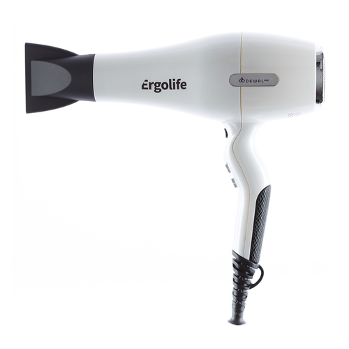 Фен DEWAL ErgoLife белый 2200 Вт ионизация 2 насадки 611300₽
