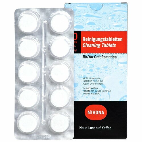 очищающие таблетки nivona nirt 701 для кофемашин 10 шт белый Таблетки для очистки Nivona NIRT 700