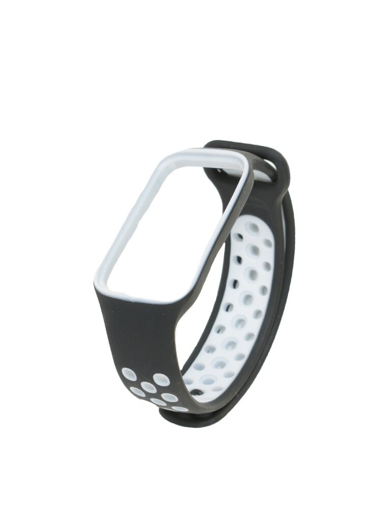 Aксессуар Ремешок Red Line для Xiaomi Redmi Smart Band 2 Silicone Black-White УТ000033941 — фото 1