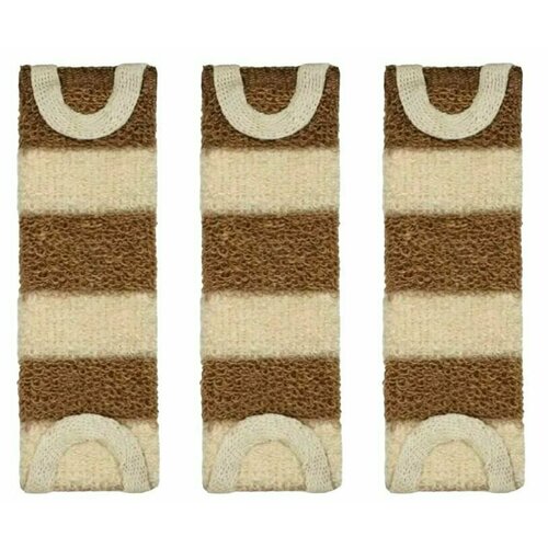 Мойдодыр Мочалка ХXLп, полосатая, с высокой петлей, 3 шт